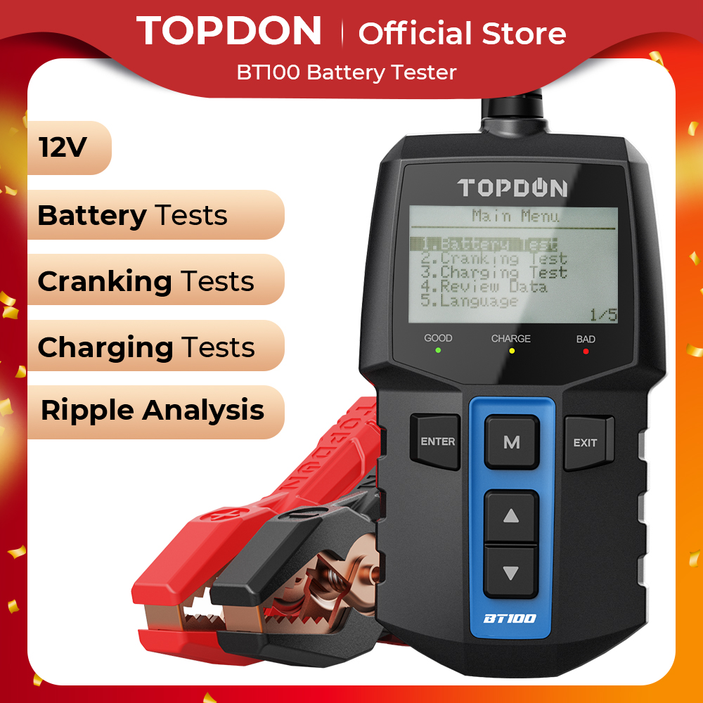 Topdon Tc001 Thermal Camera - TOPDON BT100 12V Car Battery Tester
