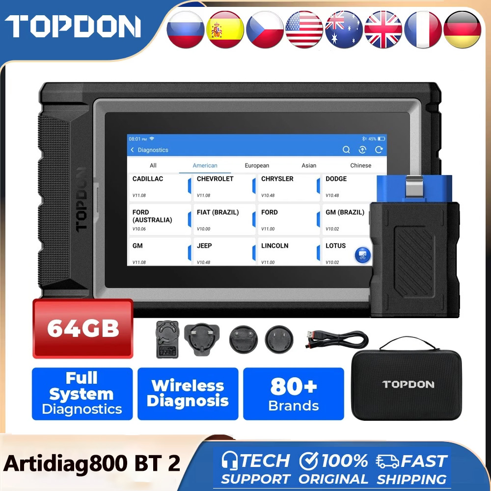 Topdon Tc001 Thermal Camera - TOPDON ArtiDiag800 BT 2 Car Diagnostic