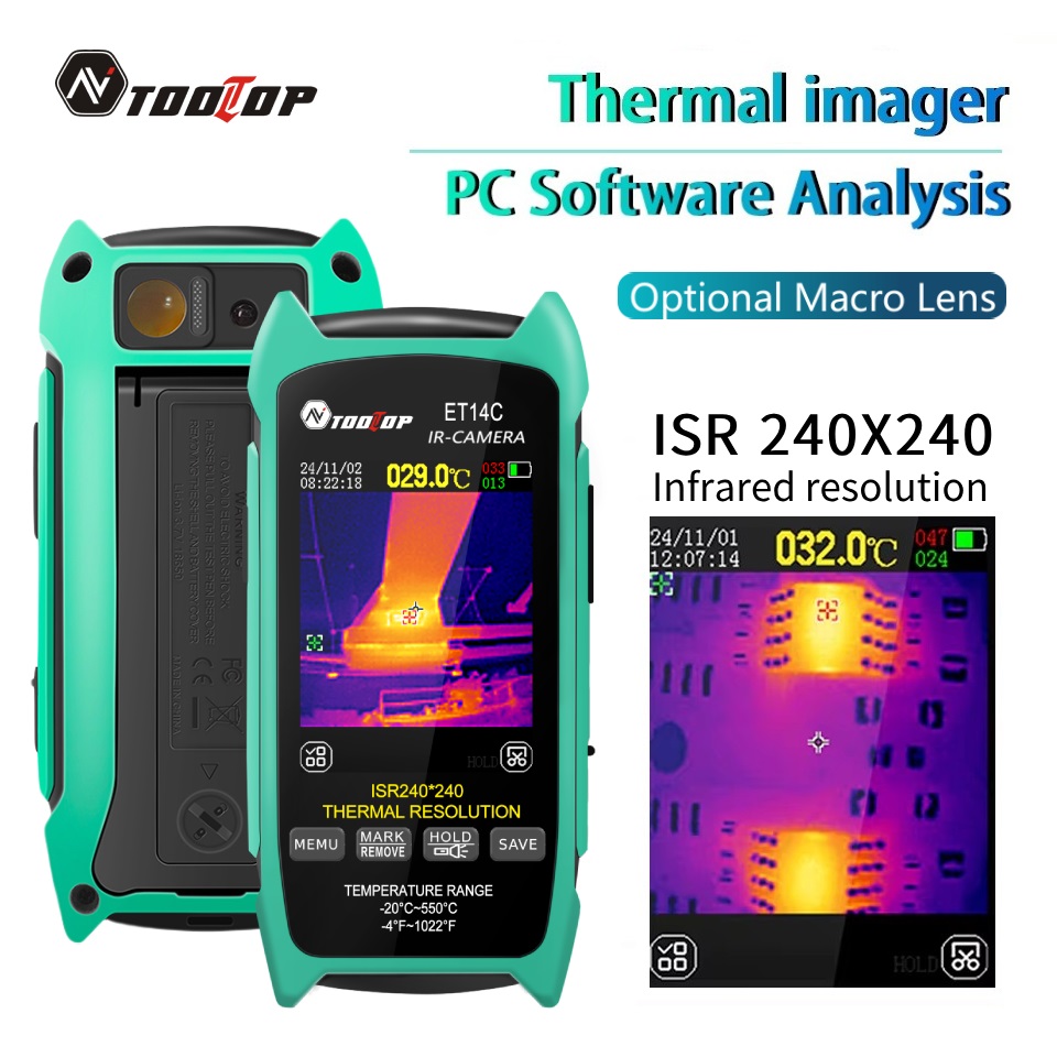 Nf 521 Thermal Imaging Camera - TOOLTOP ET14C 2.8inch Thermal Imager 25Hz