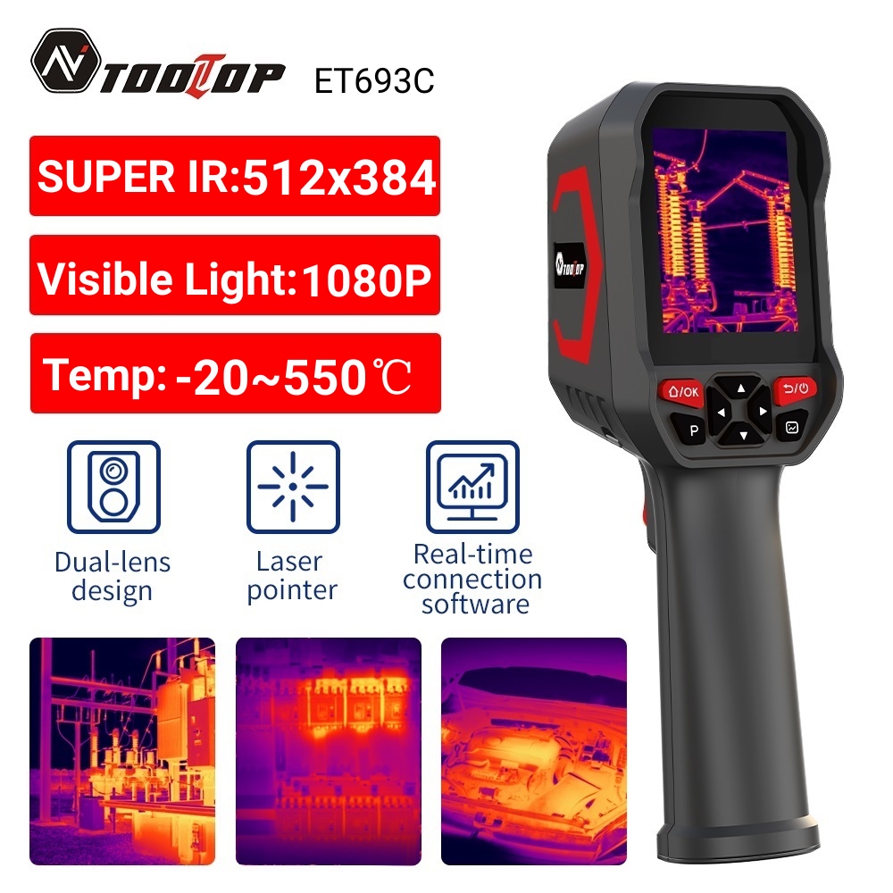 Nf 521 Thermal Imaging Camera - TOOLTOP ET693C Super IR 512x384 Thermal