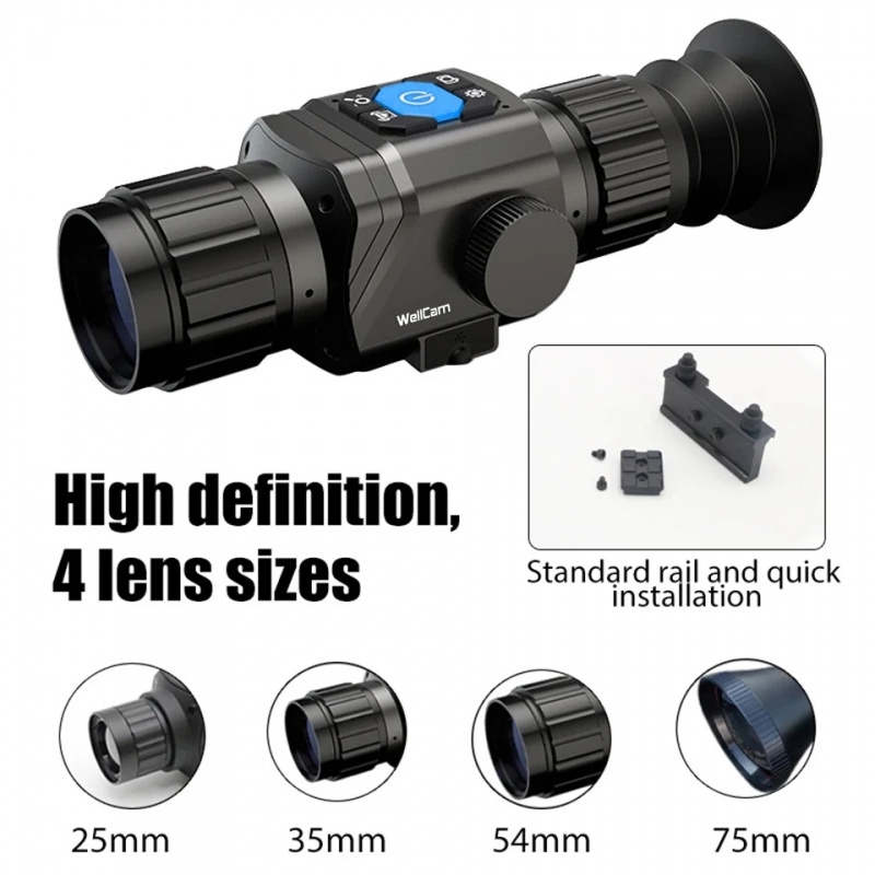 1600m Thermal Hunting Monocula - Thermal Scope Night Vision Monocular ulasan dan harga