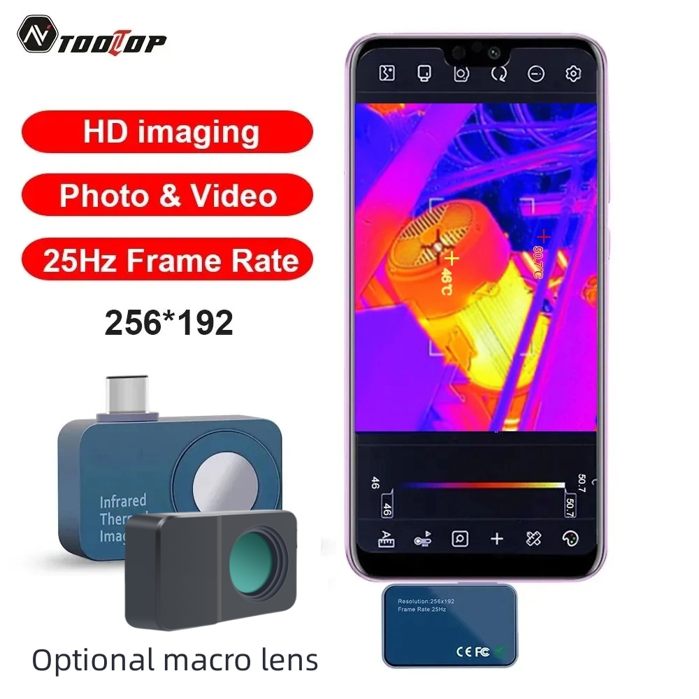 TOOLTOP T7 256*192 Android Typ - Infiray P2 Pro Macro Lens ulasan dan harga