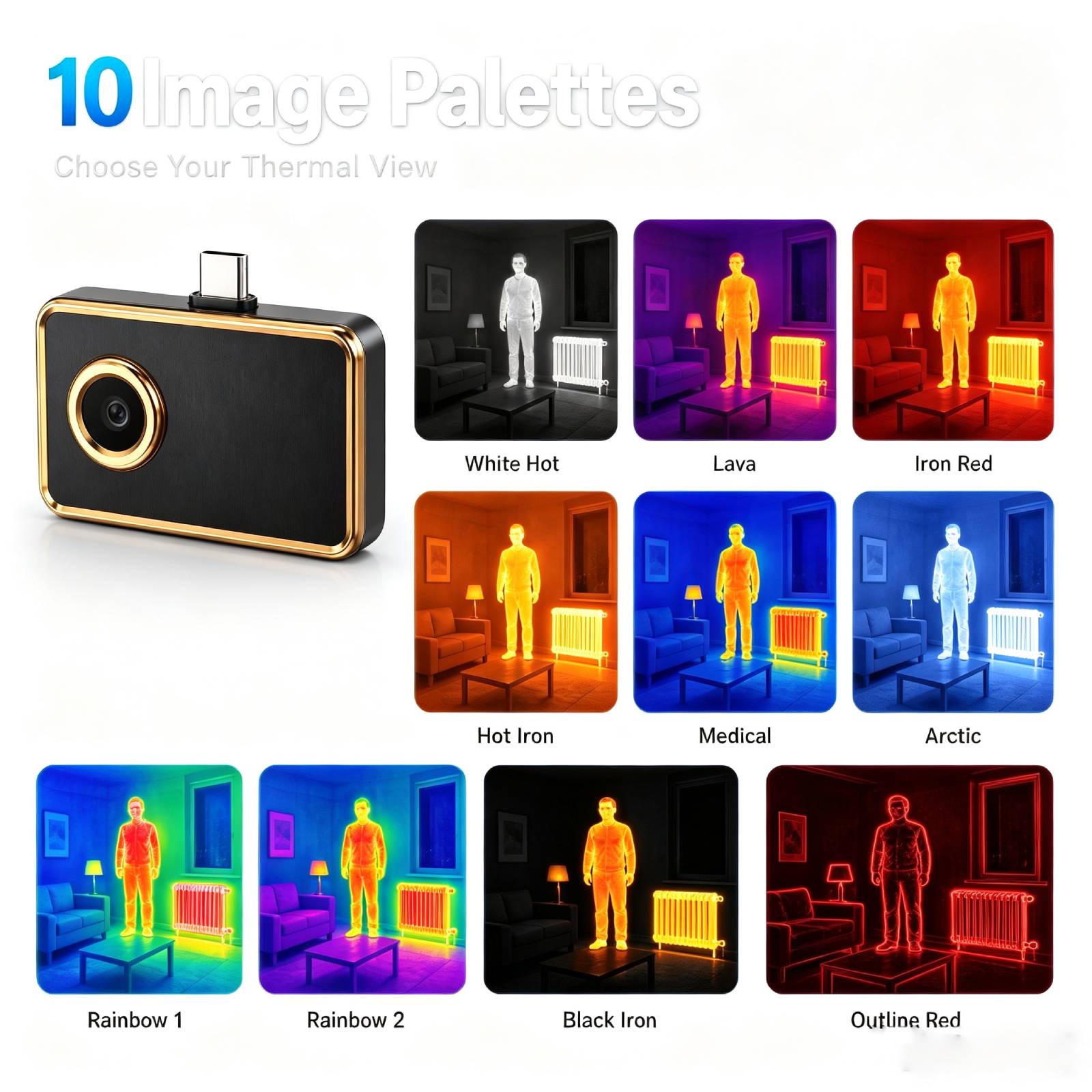 256x192 IR Resolution Thermal  - Thermal Imaging Camera 256X192 ulasan dan harga
