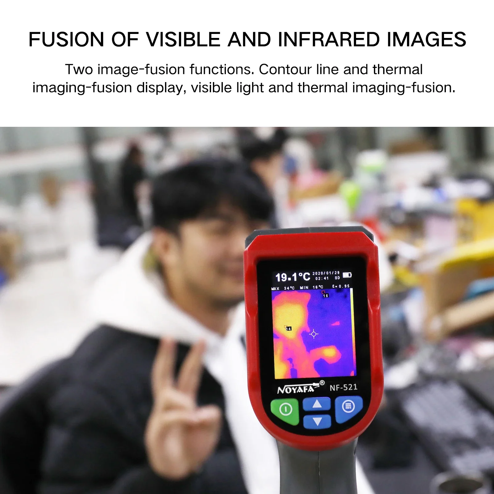 NF-521 Handheld Infrared Therm - Nf 521 Thermal Imaging Camera ulasan dan harga