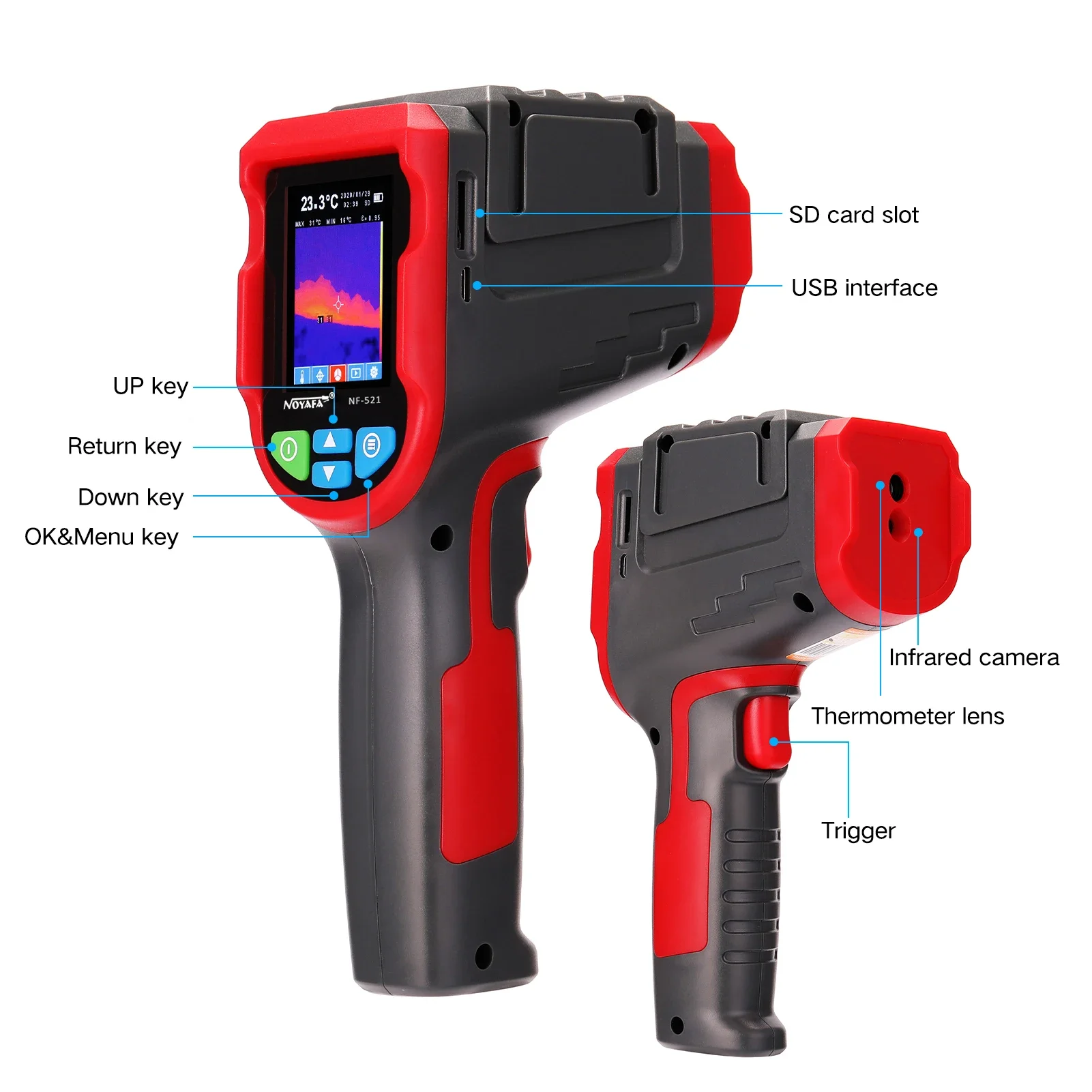 NF-521 Handheld Infrared Therm - Nf 521 Thermal Imaging Camera ulasan dan harga