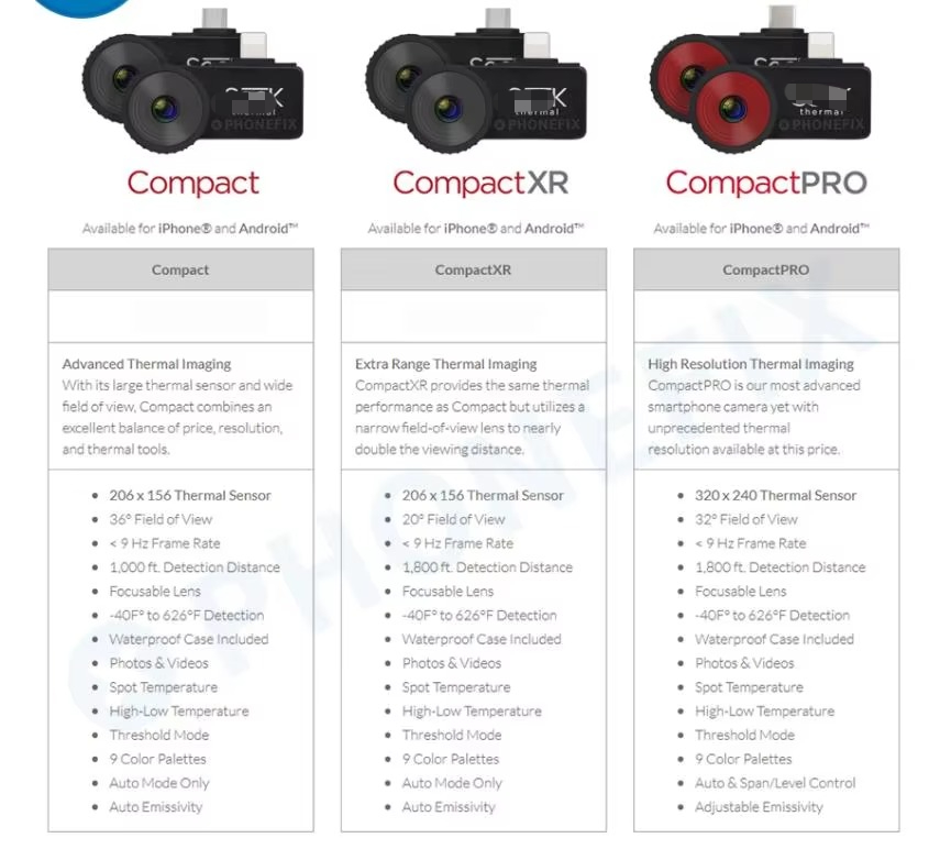 For Seek Thermal Imaging Camer - Seek Compact Pro Android ulasan dan harga