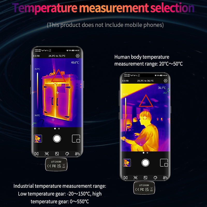 UNI-T Thermal Imager For Mobil - Thermal Imaging Camera 256X192 ulasan dan harga