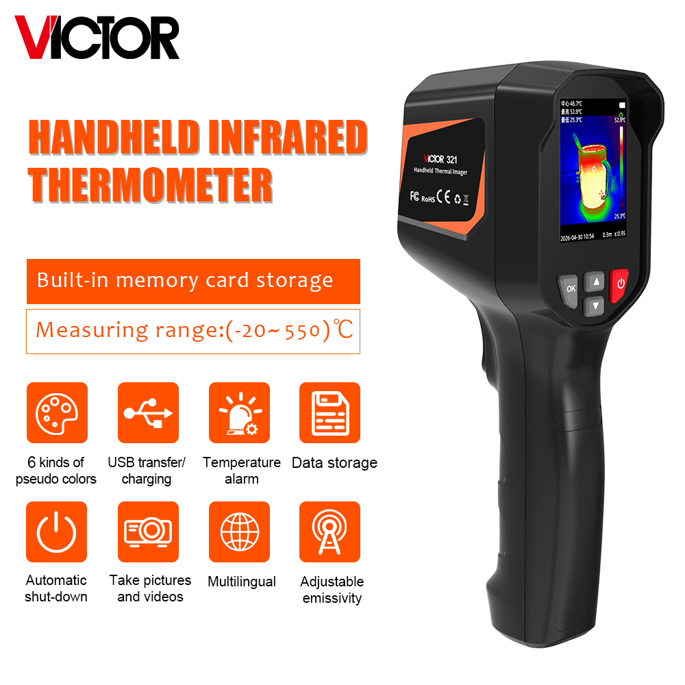 Victor 321 Handheid Infrared T - Nf 521 Thermal Imaging Camera ulasan dan harga