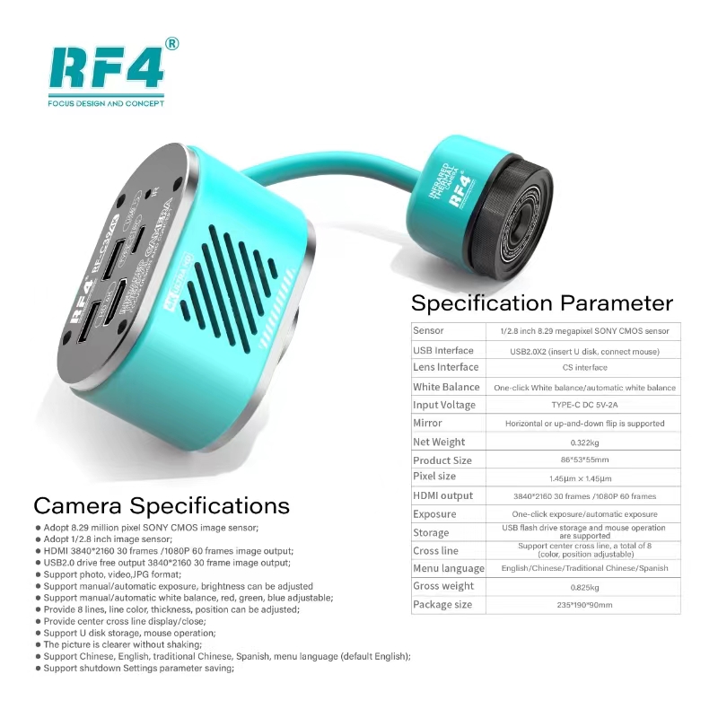 RF4 HD 4K Dual-Spectral Therma - Pcb Short Circuit Thermal Diagnostics ulasan dan harga