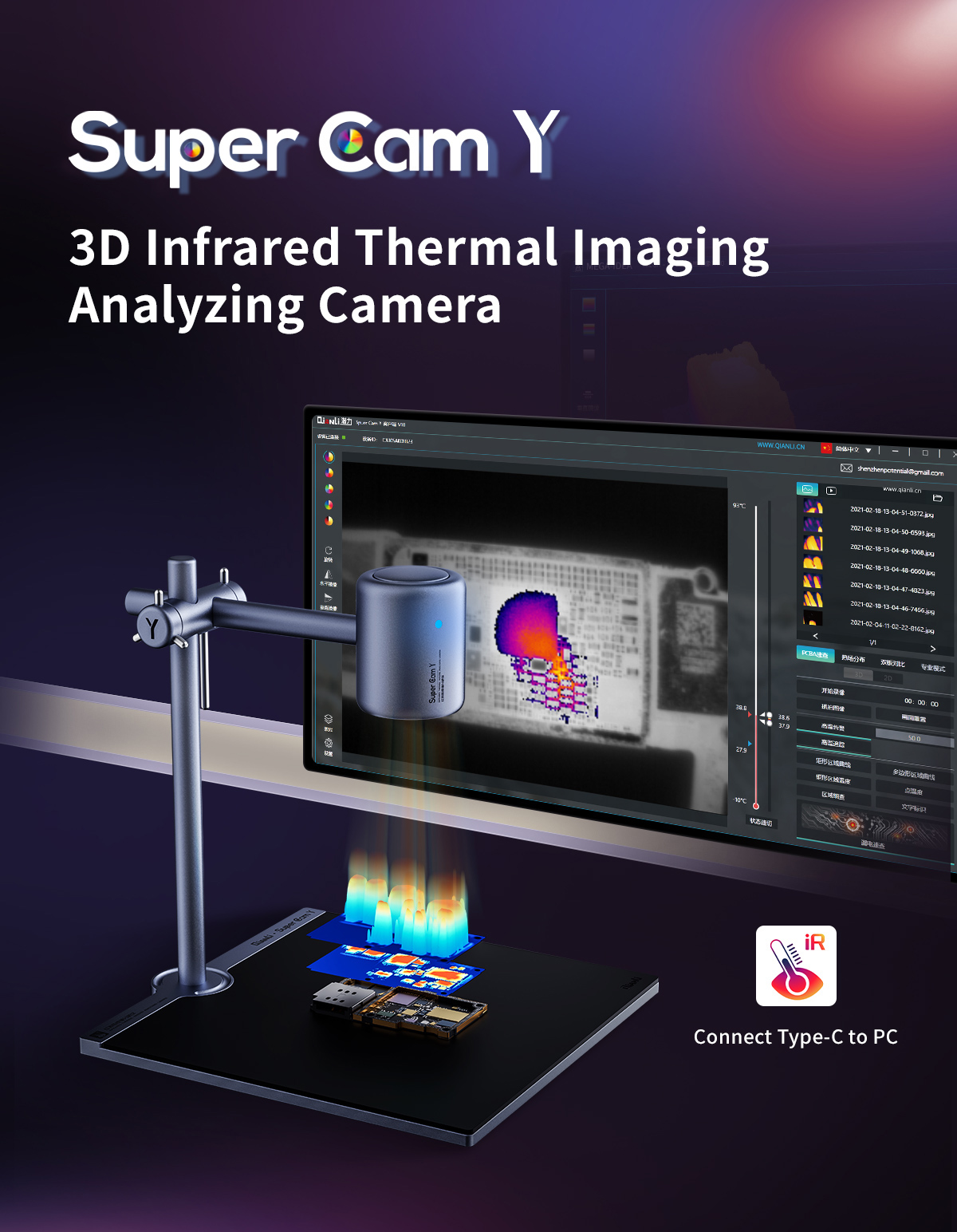 QIANLI Super Cam Y Pro 3D Ther - Thermal Imager Pcb Repair ulasan dan harga
