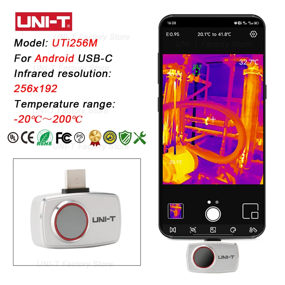 UNI-T Infrared Thermal Imaging - Thermal Imaging Camera 256X192 ulasan dan harga