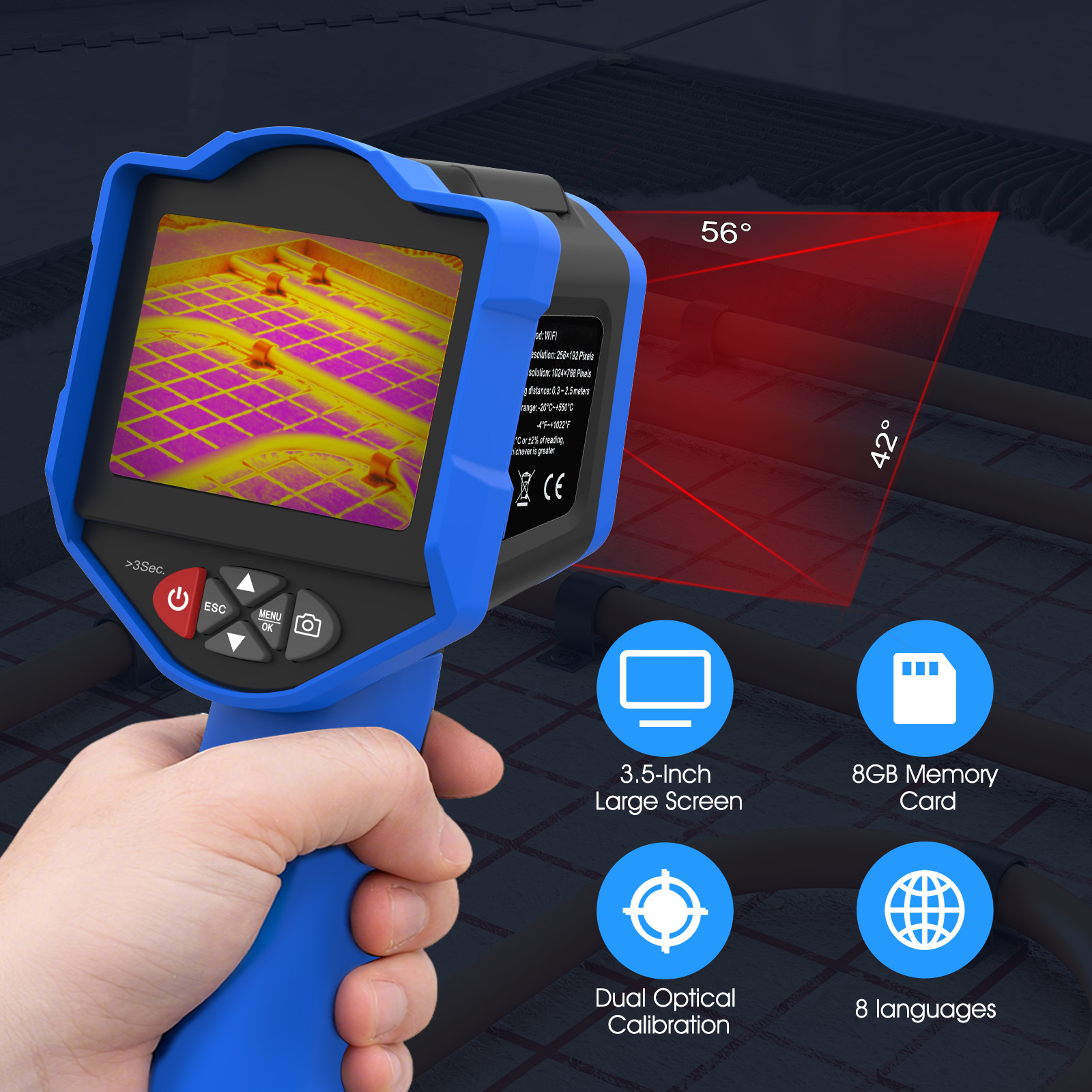 HoldPeak Thermal Imaging Camer - Thermal Imaging Camera 256X192 ulasan dan harga
